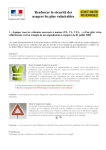 D&eacute;tail des mesures (gilet, triangle, casque)