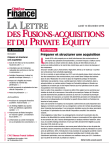 DESFUSIONS-ACQUISITIONS ET DU PRIVATE EQUITY