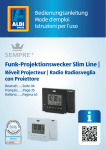 Funk-Projektionswecker Slim Line |