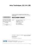 Avis Technique 19/14-138 RAYCHEM HWAT