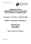 marking notes remarques pour la notation notas para la corrección