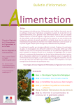 Bulletin d`information DRAAF. L`Alimentation