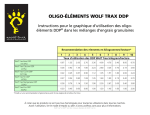 Instructions pour le graphique d`utilisation des oligo