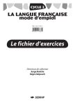 Le fichier d`exercices