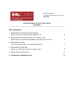 Communicatie in het Frans, deel 1 Portfolio Inhoudsopgave