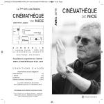 Cinematheque AVRIL 2014