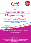 Tout savoir sur l`Apprentissage - Chambre des métiers et de l