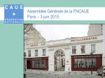 Assembl&eacute;e G&eacute;n&eacute;rale de la FNCAUE Paris &ndash; 3 juin 2015