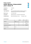 Fiche produit Bande d`étanchéité pour clous II