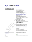 AQUABAC™ II XT Specimen Label