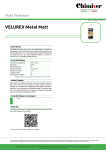 VELUREX Metal Matt