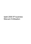 tiptel 2000 IP business Manuel d`Utilisation