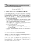 Lettre du CERTS n° 7