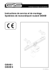 Instructions de service et de montage GISKB I/II