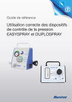 Guide de r&eacute;f&eacute;rence Easyspray et Duplospray