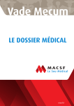 Le dossier m&eacute;dical