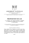 N° 2177 ASSEMBLÉE NATIONALE PROPOSITION DE LOI