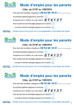 Mode d`emploi pour les parents Mode d`emploi pour les parents