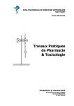 Analyses de laboratoire - pharmacie & toxicologie