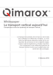 Le transport de produits vers le haut ou vers le bas peut s`effectuer