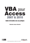 VBA pour Access 2007 & 2010