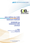 Téléchargez le dossier de candidature