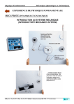 EXPERIENCE DE PHYSIQUE FONDAMENTALE