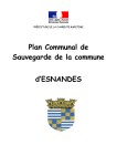 Plan Communal de Sauvegarde de la commune d`ESNANDES