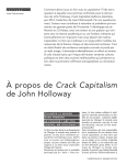 A propos de Crack Capitalism de John Holloway