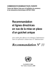 Recommandation N 33