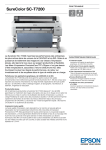 Fiche technique &ndash; SureColor-SC