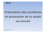 et protection de la sant&eacute; au travail