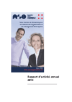 Rapport annuel du Comité 2014 - Association Suisse d`Organisation