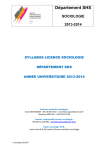 SYLLABUS L3 SOCIO 2013-2014 FichesUE SOCIO_L3_12-13