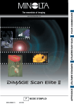 Mode Mode D`Emploi DiMAGEScan Elite II F