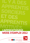 L`ApprentissAge Mode d`eMpLoi 2012