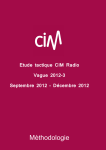 Méthodologie CIM Radio Vague 2012-3