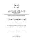 rapport d`information