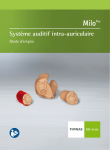 Mode d`emploi Milo / Milo Plus Intra-auriculaires