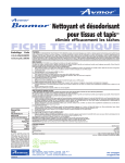 Nettoyant et d&eacute;sodorisant pour tissus et tapisMC &eacute;limine