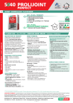 Fiche Technique Prolijoint 5040 - artipro