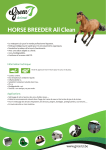 HORSE BREEDER All Clean Animal