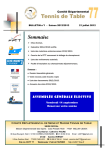 Bulletin 1 du 21 Juillet 2012 - Comité départemental de tennis de table