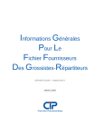 INFORMATION Les - Club Inter Pharmaceutique-CIP
