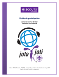 guide de participantion jota/joti - Association des scouts du Canada