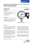 Manomètre à tube manométrique avec signal de sortie