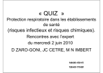 Protection respiratoire dans les Etablissements de santé