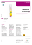 D&eacute;sodorisant parfum citron