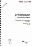 Inventaire départemental des cavités souterraines - Infoterre
