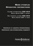 Mode d`eMploi operating instructions